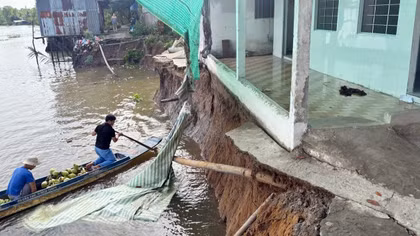 Sạt lở bờ sông ở TP Cần Thơ: Vẫn chỉ ứng phó tạm bợ