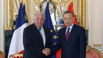Tổng Bí thư, Chủ tịch nước Tô Lâm hội kiến Chủ tịch Thượng viện Pháp Gérard Larcher