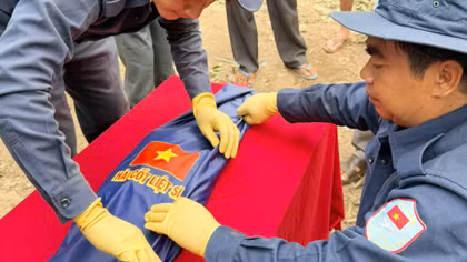 An Giang phát hiện hài cốt liệt sĩ hy sinh cách đây 60 năm