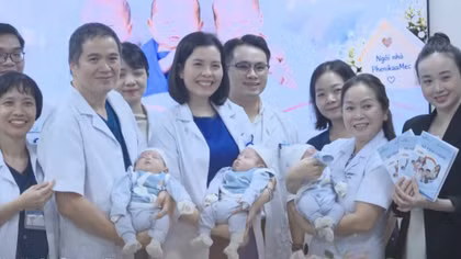 Kỳ tích ca sinh tam thai khác ngày đầu tiên ở Việt Nam 