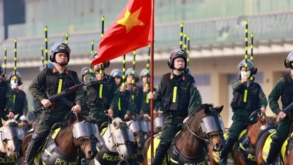 Luyện tập trong giá rét, sẵn sàng cho Lễ xuất quân bảo vệ Đại hội XIV của Đảng