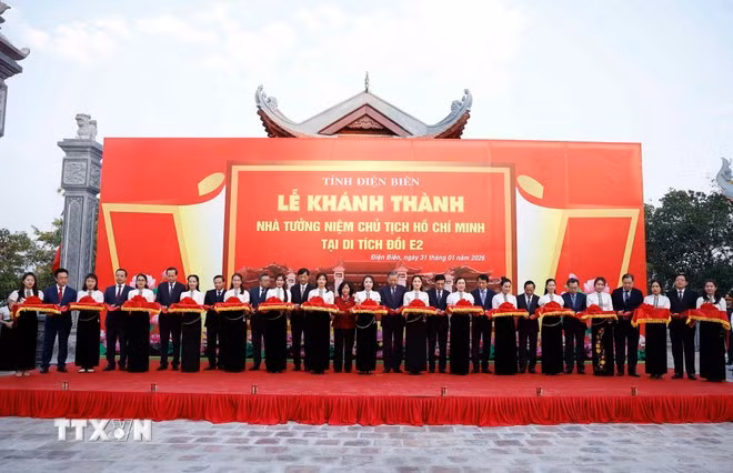 Lễ khánh thành Nhà tưởng niệm Chủ tịch Hồ Chí Minh tại Di tích Đồi E2 -0