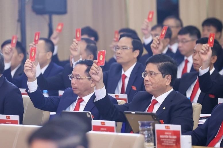 Các đại biểu tham dự Đại hội Đảng bộ Tập đoàn Điện lực Việt Nam lần thứ IV, nhiệm kỳ 2025-2030 - Ảnh: VGP/Nhật Bắc