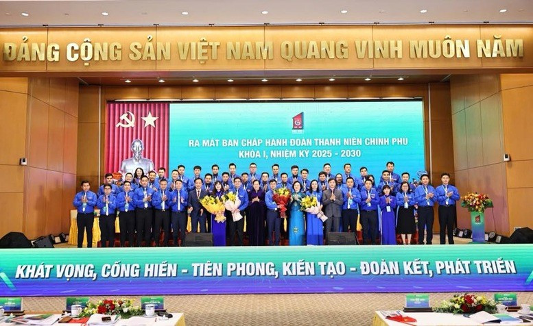 Ra mắt Ban Chấp hành Đoàn Thanh niên Chính phủ Khóa I, nhiệm kỳ 2025-2030 - Ảnh: VGP/Nhật Bắc