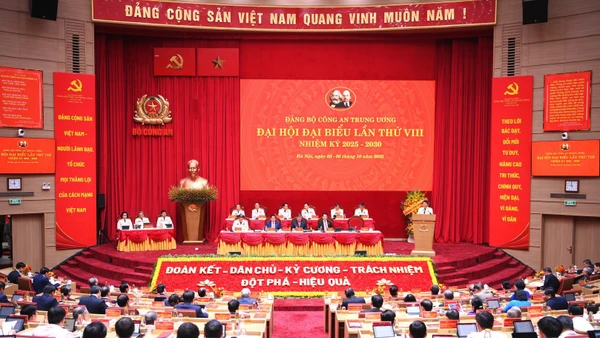 Diễn văn khai mạc của Đại tướng Lương Tam Quang tại Đại hội đại biểu Đảng bộ Công an Trung ương lần thứ VIII