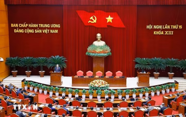 Tổng Bí thư Tô Lâm phát biểu bế mạc Hội nghị lần thứ 15 Ban Chấp hành Trung ương khóa XIII.