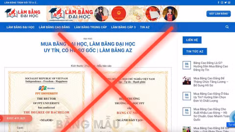 Nhộn nhịp “chợ” văn bằng, chứng chỉ giả rao bán công khai trên mạng