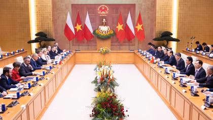 Thủ tướng Chính phủ Lê Minh Hưng hội đàm với Thủ tướng Ba Lan Donald Tusk 