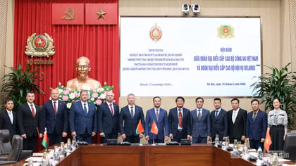 Tăng cường hợp tác giữa Bộ Công an Việt Nam và Bộ Nội vụ Belarus