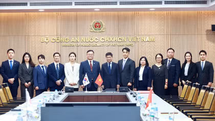 Bộ Công an Việt Nam và Cơ quan Cảnh sát quốc gia Hàn Quốc tiếp tục mở rộng hợp tác