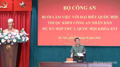 Phát huy vai trò đại biểu Quốc hội khối Công an nhân dân