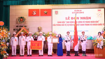 Vinh danh đơn vị Anh hùng trên mặt trận cảnh vệ