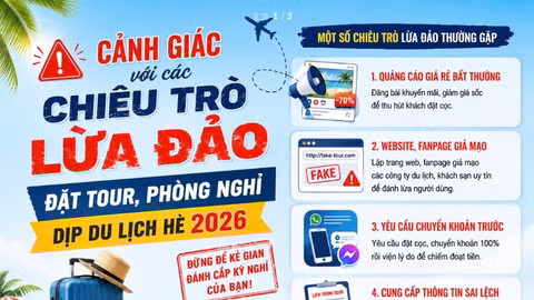 Cảnh giác với các chiêu trò lừa đảo đặt tour, phòng nghỉ dịp du lịch hè 