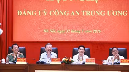 Tổng Bí thư Tô Lâm dự Hội nghị Đảng uỷ Công an Trung ương Quý 1/2026