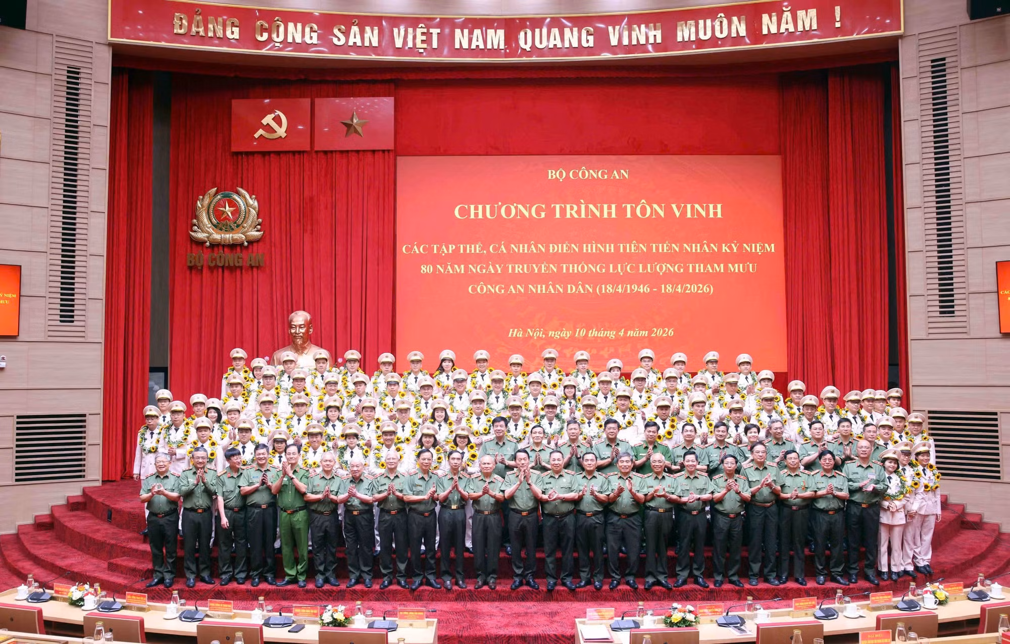 Tuyên dương 80 tập thể, cá nhân điển hình tiên tiến lực lượng Tham mưu Công an nhân dân -0