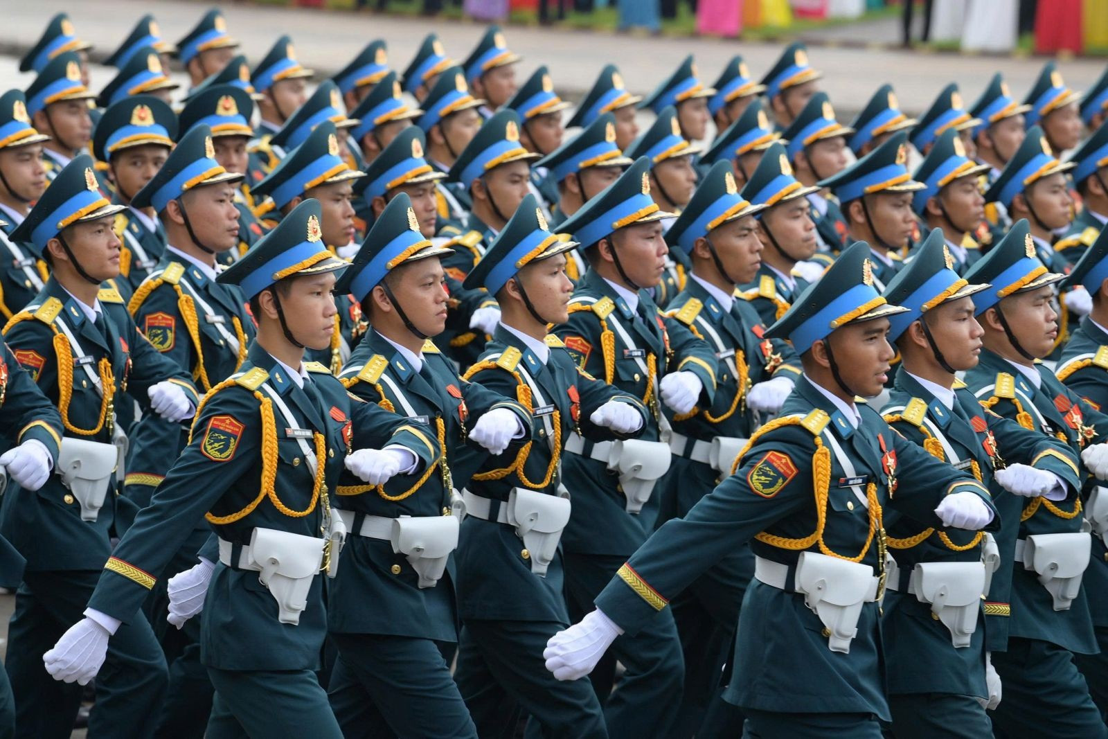 Các lực lượng Quân đội nhân dân Việt Nam tham gia Lễ diễu binh, diễu hành kỷ niệm 80 năm Cách mạng tháng Tám thành công (19/8/1945 - 19/8/2025) và Quốc khánh nước Cộng hòa xã hội chủ nghĩa Việt Nam (02/9/1945 - 02/9/2025). (Ảnh: Đinh Phương).