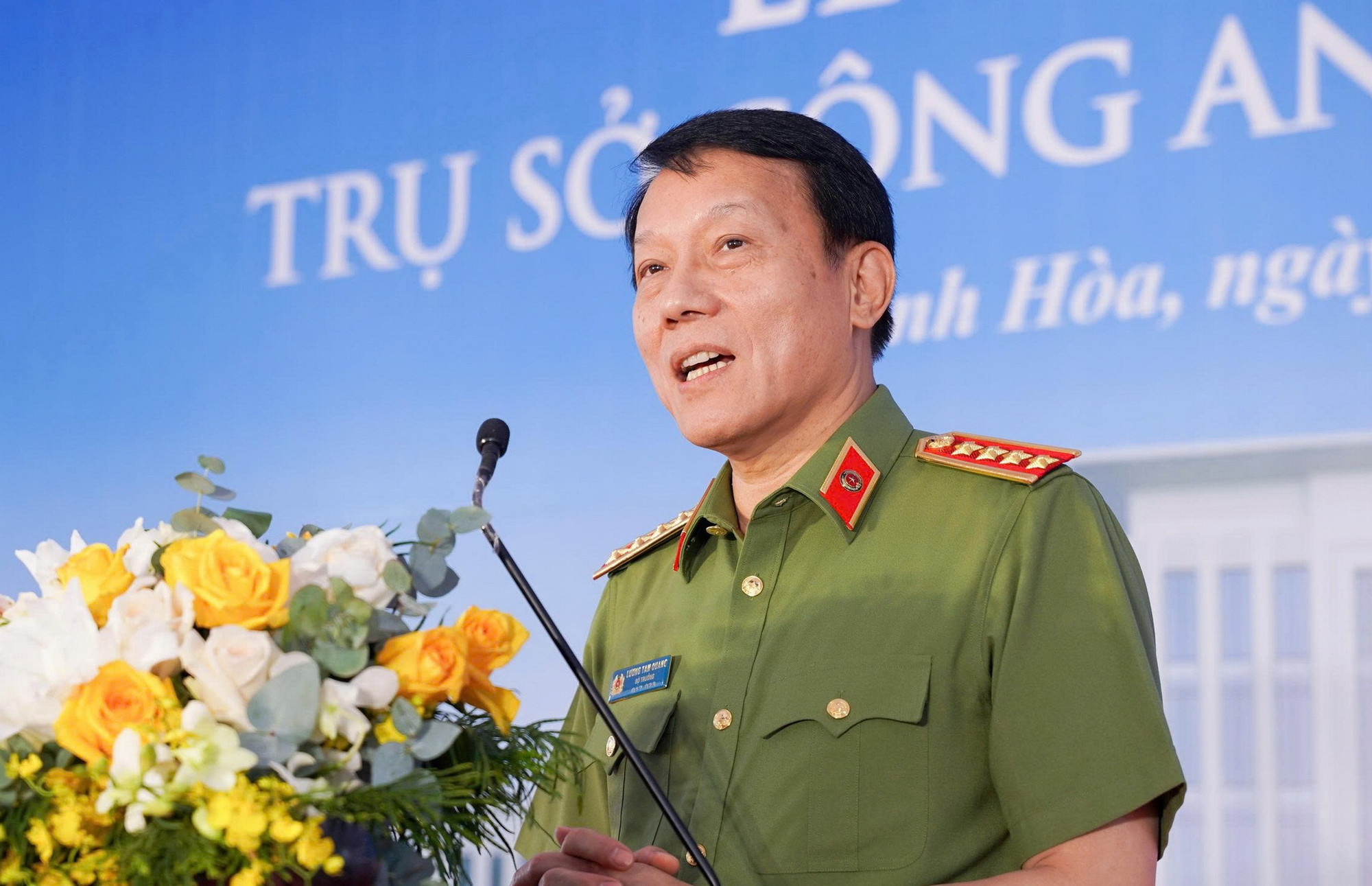 Bộ Trưởng Bộ Công an Lương Tam Quang dự Lễ khởi công xây dựng trụ sở Công an tỉnh Khánh Hòa -0