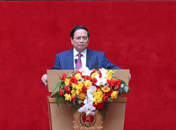 Thủ tướng Chính phủ Phạm Minh Chính phát biểu chỉ đạo hội nghị.