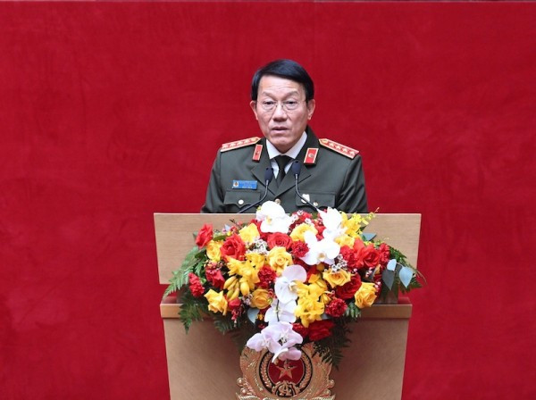 Bộ trưởng Lương Tam Quang phát biểu tại hội nghị.