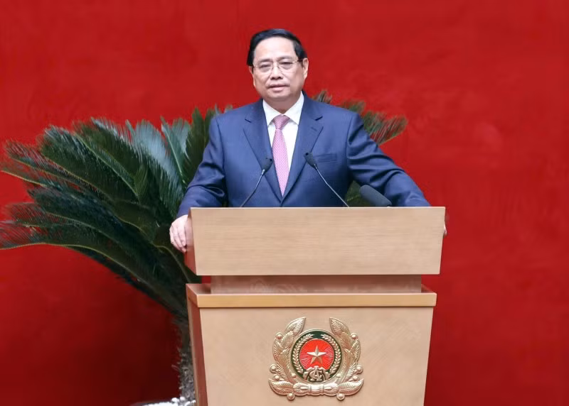 Thủ tướng biểu dương những đóng góp quan trọng của lực lượng CAND vào thành tựu chung của đất nước.