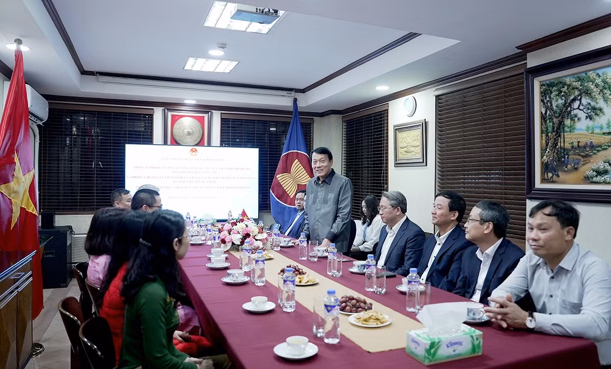 Bộ trưởng Lương Tam Quang dự Lễ ký Hiệp định ASEAN về dẫn độ -0