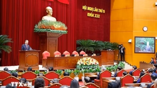 Tổng Bí thư Tô Lâm phát biểu bế mạc Hội nghị lần thứ 15 Ban Chấp hành Trung ương khóa XIII.