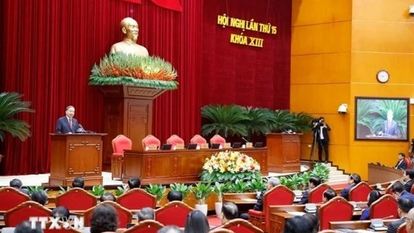 Tổng Bí thư Tô Lâm phát biểu bế mạc Hội nghị lần thứ 15 Ban Chấp hành Trung ương khóa XIII.