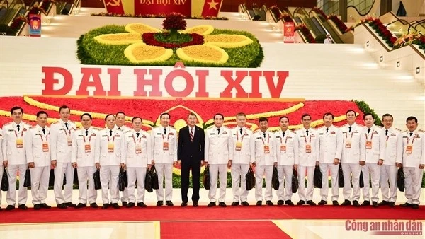 Đoàn đại biểu Đảng bộ Công an Trung ương tham dự ngày làm việc chính thức thứ ba Đại hội XIV