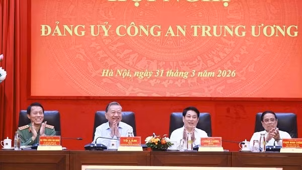 Tổng Bí thư Tô Lâm dự Hội nghị Đảng uỷ Công an Trung ương Quý 1/2026