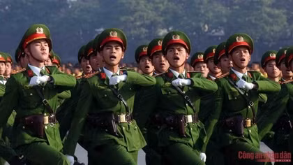 Những khoảnh khắc ấn tượng tại Lễ xuất quân và diễn tập các phương án bảo vệ Đại hội XIV của Đảng