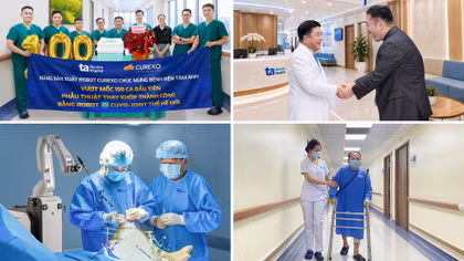 Bệnh viện Tâm Anh lập kỷ lục vượt mốc 100 ca thay khớp phức tạp bằng robot AI