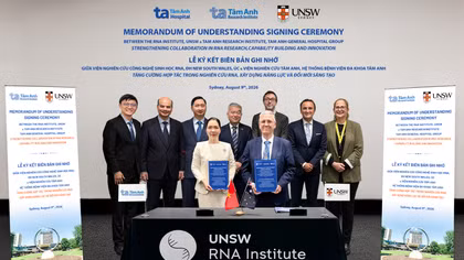 Việt Nam - Australia cùng nghiên cứu phát triển công nghệ lõi y sinh RNA cho vắc xin ngừa ung thư và thuốc mới
