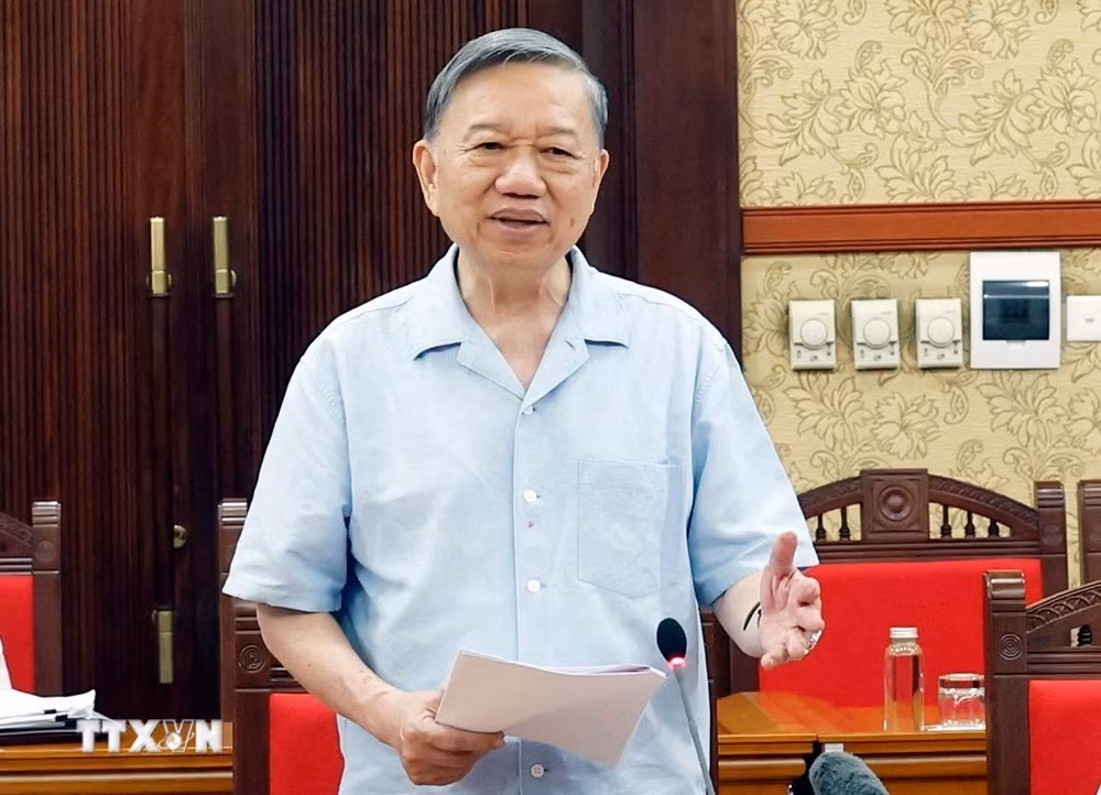 Tổng Bí thư, Chủ tịch nước Tô Lâm phát biểu. (Ảnh: Thống Nhất/TTXVN)