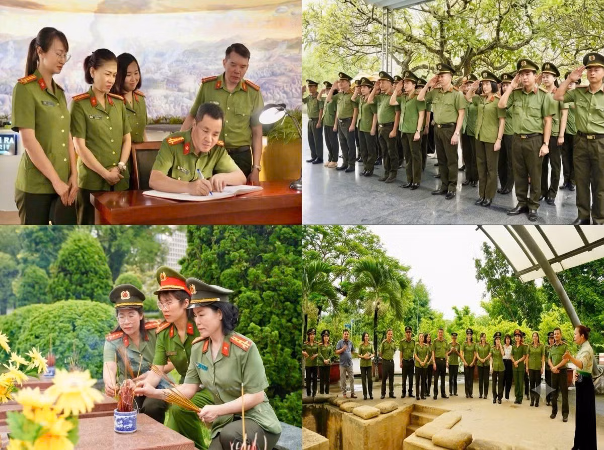 Đoàn công tác Viếng nghĩa trang Liệt sĩ, tham quan các di tích lịch sử.