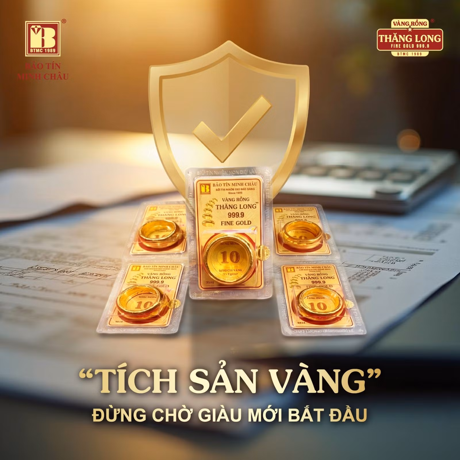 Các sản phẩm Vàng Rồng Thăng Long - Bảo Tín Minh Châu (Nguồn ảnh: FB Bảo Tín Minh Châu)