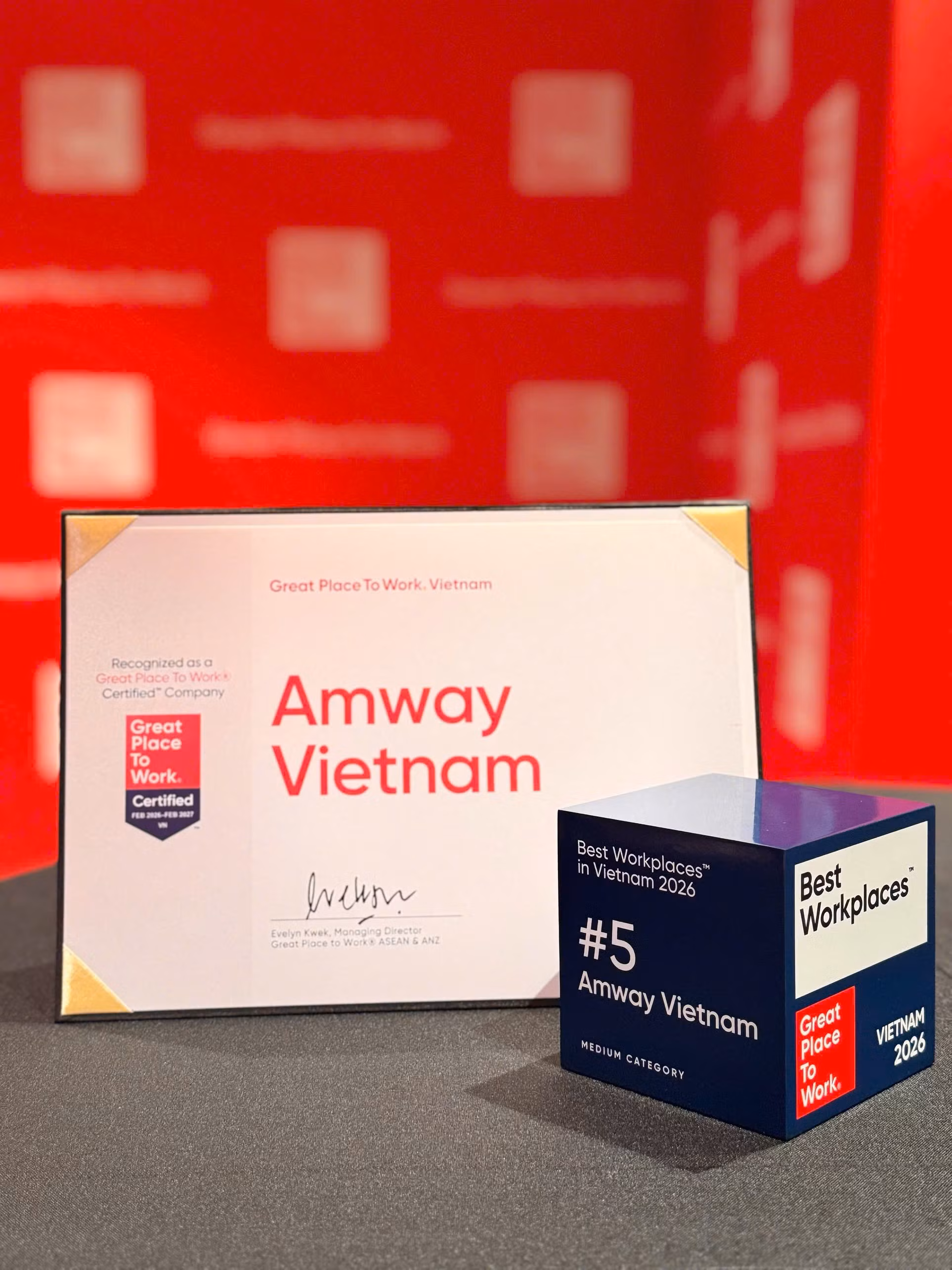 Ba năm liên tiếp đạt Great Place To Work® là minh chứng cho niềm tin nhân viên dành cho Amway Việt Nam.