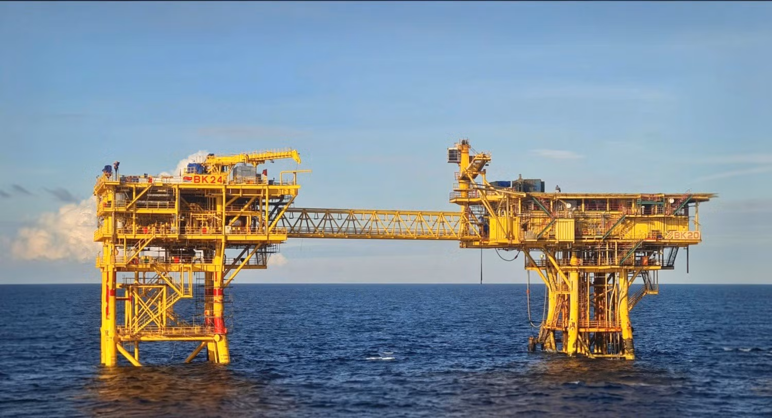Giàn đầu giếng BK24 thuộc Vietsovpetro.
