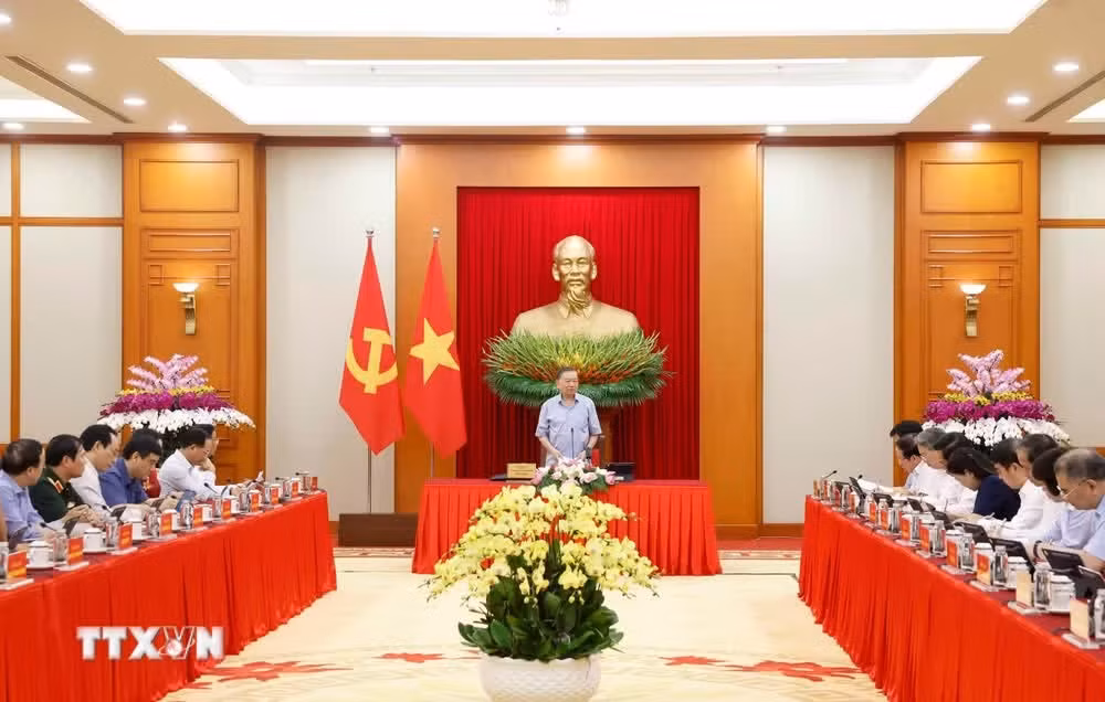 Tổng Bí thư, Chủ tịch nước Tô Lâm phát biểu.