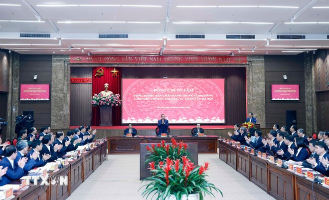 Tổng Bí thư: Hà Nội phải được định vị và vận hành như một trung tâm kiến tạo phát triển quốc gia -0