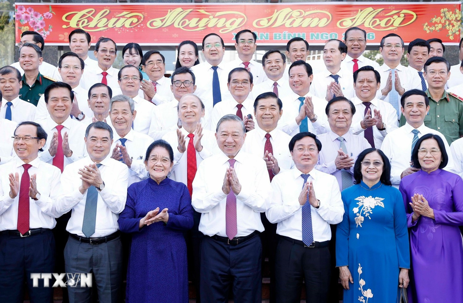 Tổng Bí thư Tô Lâm thăm, chúc Tết Đảng bộ, chính quyền, nhân dân tỉnh Tây Ninh -2