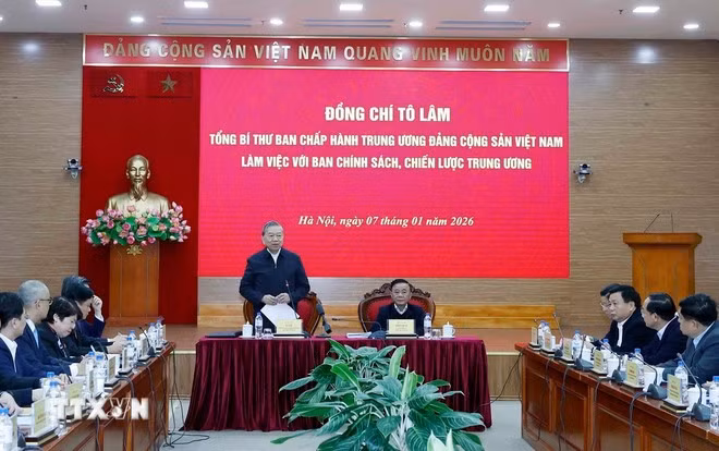 Tổng Bí thư Tô Lâm phát biểu chỉ đạo. (Ảnh: Thống Nhất/ TTXVN)