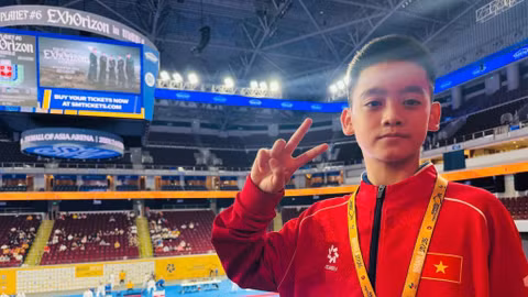 Võ sĩ Hoàng Sỹ Đức An giành Huy chương Đồng tại Karate One Youth League Manila 2026