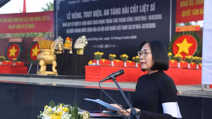 Đồng Nai tổ chức lễ truy điệu, an táng 29 hài cốt liệt sĩ