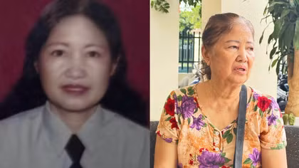 Đối tượng Nguyễn Thị Giỏi tại thời điểm bị truy nã năm 2002 (ảnh trái) và thời điểm bị lực lượng Công an TP Hải Phòng bắt giữ sau gần 24 năm lẩn trốn (ảnh phải).