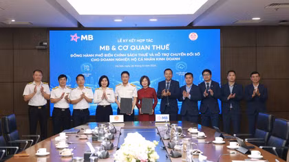 MB ký kết hợp tác với 20 cơ quan thuế