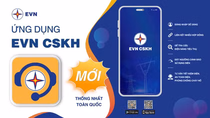 Ứng dụng dùng chung cho toàn bộ khách hàng sử dụng điện toàn quốc.
