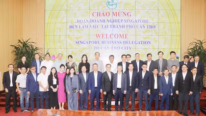 TP Cần Thơ mở rộng hợp tác, đầu tư với doanh nghiệp Singapore