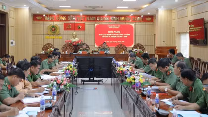 Đảng uỷ Công an tỉnh Tây Ninh tổ chức Hội nghị Ban Chấp hành Đảng bộ lần thứ V, nhiệm kỳ 2025-2030.