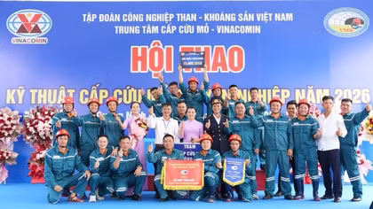 Hội thao Kỹ thuật Cấp cứu mỏ chuyên nghiệp năm 2026 đã thành công tốt đẹp.
