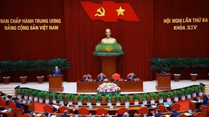 Khai mạc trọng thể Hội nghị lần thứ ba Ban Chấp hành Trung ương Đảng khóa XIV